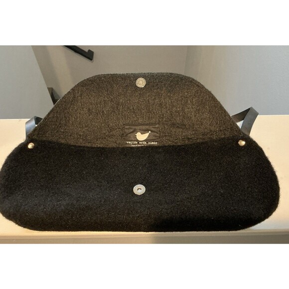 Vacide Erda Zimic Felt Purse Bag Hand Made In Peru - Picture 4 of 6